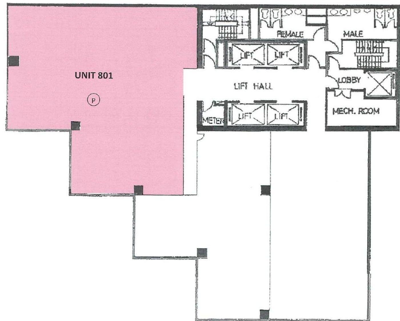 Unit 801 floor plan
